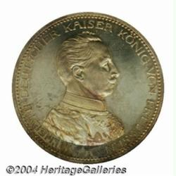 Prussia. Wilhelm II 5 Mark 1913A, KM536, Proof