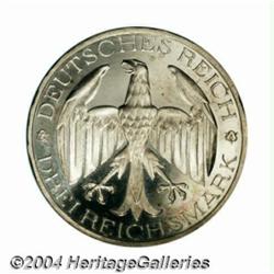 Weimar Republic. Waldeck-Prussian Union 3 Mark