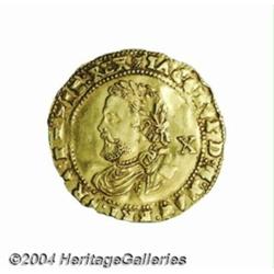 James I (1603-25) gold Half Laurel, 3rd