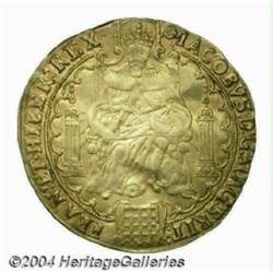 James I (1603-25) gold Rose-ryal, 2nd Coinage