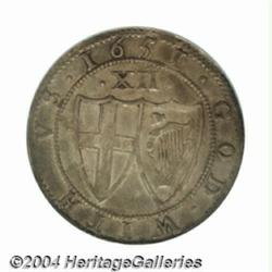 Commonwealth Shilling 1651. S-3217. Sun