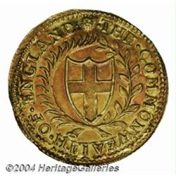 Commonwealth Gold Double-crown 1651, S-3210,