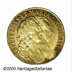 William & Mary gold Guinea 1689, S-3426.