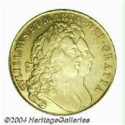 William & Mary gold 5 Guineas 1691, S-3422.