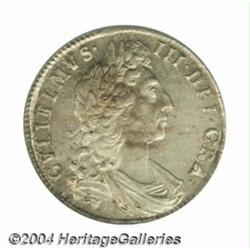 William III Halfcrown 1698, S-3494. Edge