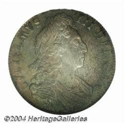 William III Crown 1700, S-3474. 3rd bust. Edge