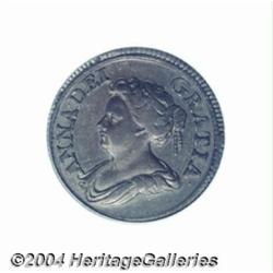 Queen Anne Farthing 1714, S-3625. A classic