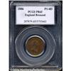 Image 1 : George III bronzed copper Proof farthing 1806,