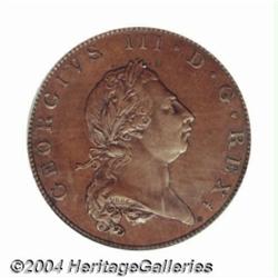 George III bronzed copper Proof Halfpenny