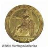 Image 2 : George III gilt copper Pattern Halfpenny 1795.