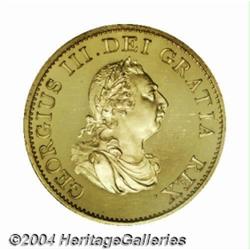 George III gilt copper Proof Halfpenny 1799,