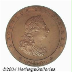 George III bronzed Pattern Penny 1797,