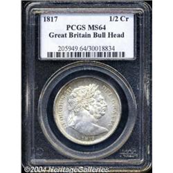 George III Bullhead Halfcrown 1817, S-3788.