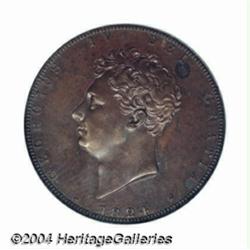 George IV copper Pattern 2 Pounds 1824. As