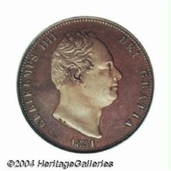 William IV copper Proof Halfpenny 1831,