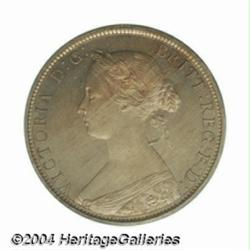 Victoria copper-nickel Proof Halfpenny 1868,