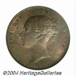 Victoria copper Penny 1856, S-3948, Peck-1510.