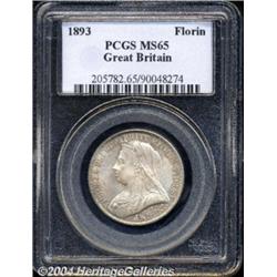 Victoria Florin 1893, S-3939. MS65 PCGS.