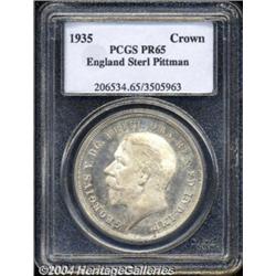 George V REP Crown 1935, S-4050. PR65 PCGS. A