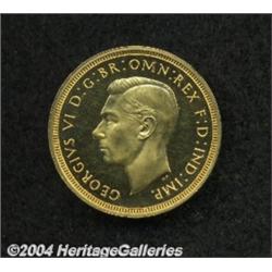 George VI gold Proof Sovereign 1937, S-4076.