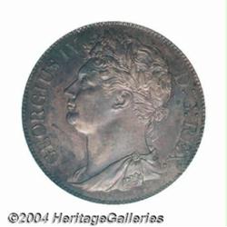 George IV Penny 1822, Bust left/Harp, S-6623,