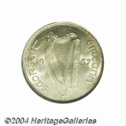 Republic shilling 1937, Harp/Bull, S-6635,