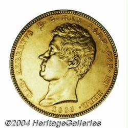 Sardinia. Carlo Alberto Gold 100 lire 1835P,