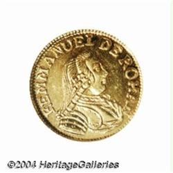 Emmanuel de Rohan gold 5 Scudi 1779, Bust