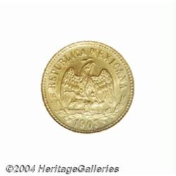 Republic. Gold 5 Pesos 1903-Cn-Q, KM412.7,