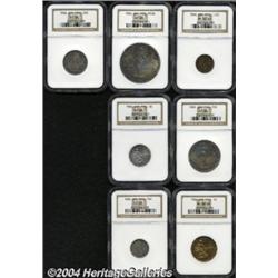 Seven-piece Proof Set 1904 consisting of: 1/2