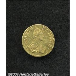 Catherine II gold 1/2 Rouble 1777, C-75, VF,