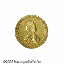 Catherine II gold Rouble 1779, C-76, lustrous