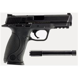 Smtih& Wesson 150922 M& P 9 Double 9mm 4.25" /4.7" Threaded 17+1 Black Polymer Grip Black Stainless 