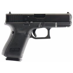 Glock PA1950203 G19 Gen5 Double 9mm Luger 4.02" 15+1 FS Black Interchangeable Backstrap Grip Black n