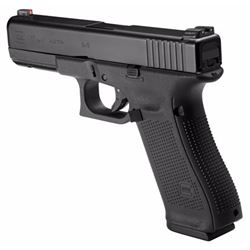 Glock PA1750303AB G17 Gen5 Double 9mm Luger 4.49" 17+1 NS Black Interchangeable Backstrap Grip Black