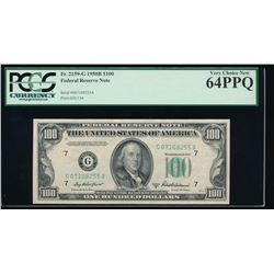 1950B $100 Chicago Federal Reserve Bank Note PCGS 64PPQ