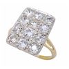 Image 2 : 14KT Two Tone Gold 1.08ctw Diamond Ring