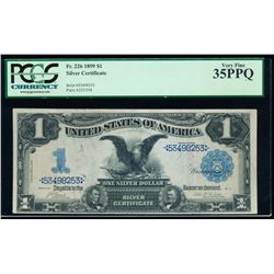 1899 $1 Black Eagle Silver Certificate PCGS 35PPQ
