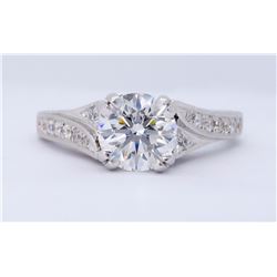 14KT White Gold 1.23ct GIA Cert Diamond Ring