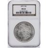 Image 1 : 1879 $1 Morgan Silver Dollar Coin NGC MS63
