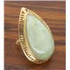 Image 1 : 14KT Yellow Gold Jadeite Jade Ring