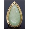 Image 7 : 14KT Yellow Gold Jadeite Jade Ring