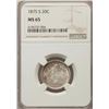 Image 1 : 1875-S Seated Liberty 20 Cent Coin NGC MS65