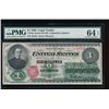 Image 1 : 1862 $1 Legal Tender Note PMG 64EPQ