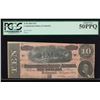 Image 1 : 1864 $10 Confederate Sates of America Note PCGS 50PPQ