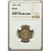 Image 1 : 1875 Seated Liberty 20 Cent Coin NGC PF63