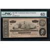 Image 1 : 1864 $20 Confederate States of America Note PMG 63EPQ