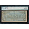 Image 2 : 1864 $20 Confederate States of America Note PMG 63EPQ