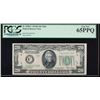 Image 1 : 1934-D $20 Philadelphia Federal Reserve Note Wide PMG 65PPQ