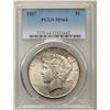 Image 1 : 1927 $1 Peace Silver Dollar Coin PCGS MS64